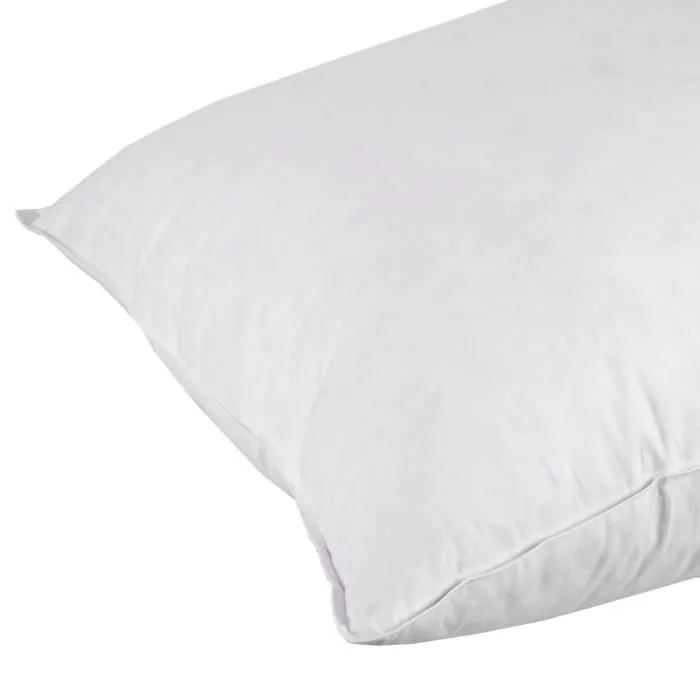 Oreiller gonflant et moelleux en plumes et duvet d'oie blanc 65 x 65 cm-2