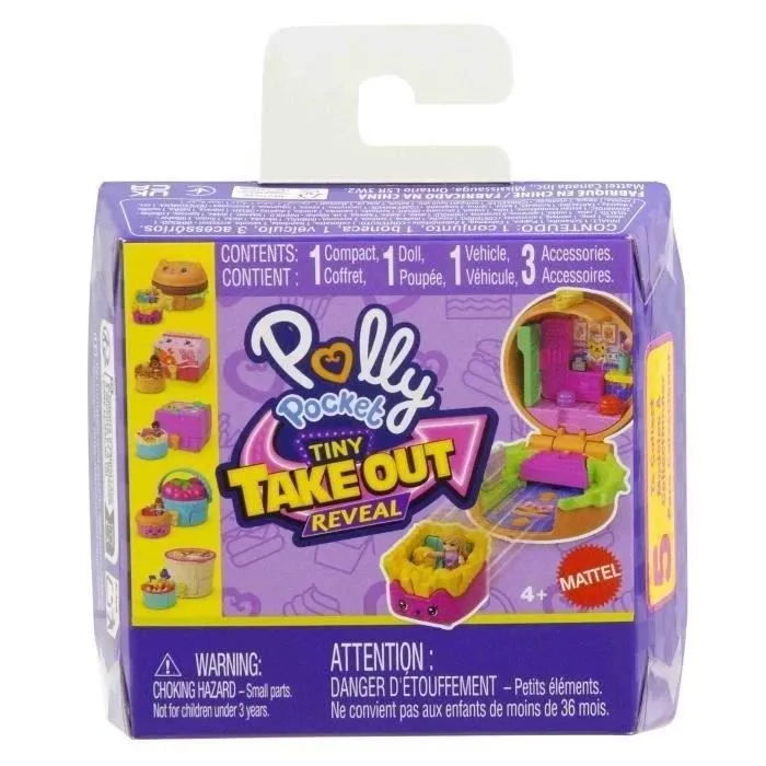Polly Pocket–Coffret Multifacettes-Voitures Et Mini-Figurines - JCR44 Modèle aléatoire - à partide 4 ans-1
