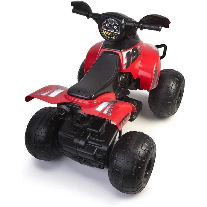 Quad électrique 12V FEBER Motion - Rouge pour enfant de 3 ans et plus-4