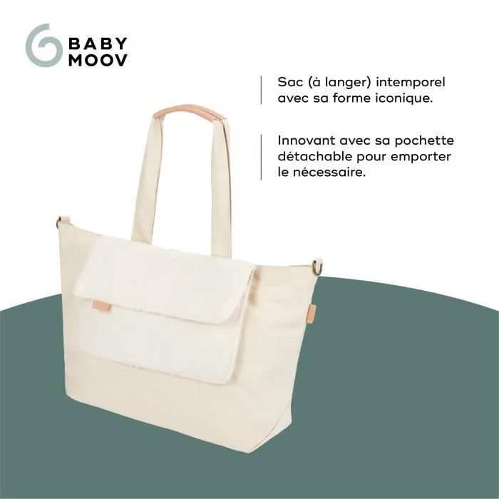 Babymoov Sac (à langer) Tote Bag - Sac Cabas Grand Format de 35L (40L avec souflet) - Multiusages, Sherpa-2