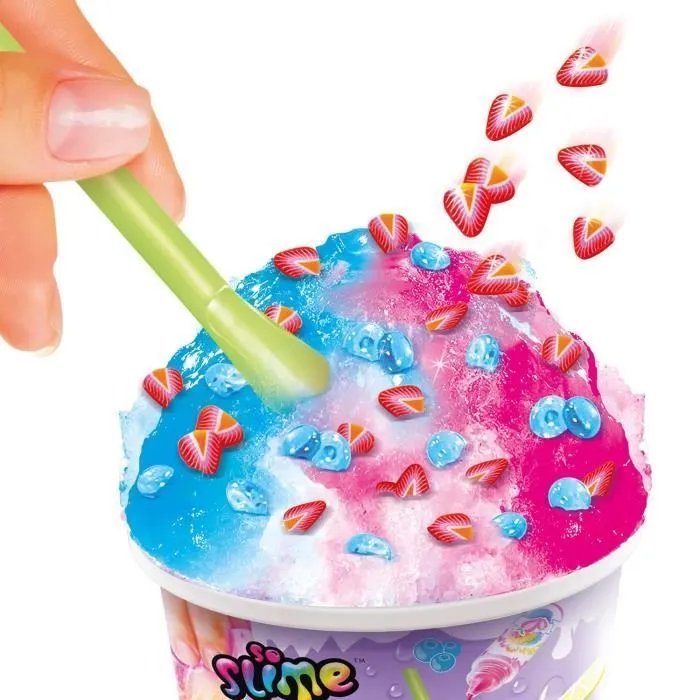 Canal Toys - SO SLIME DIY - Slime Ice Mega Cup - Avec 2 colorants parfumés, 1 cuillere et des décorations - SSC 300-3