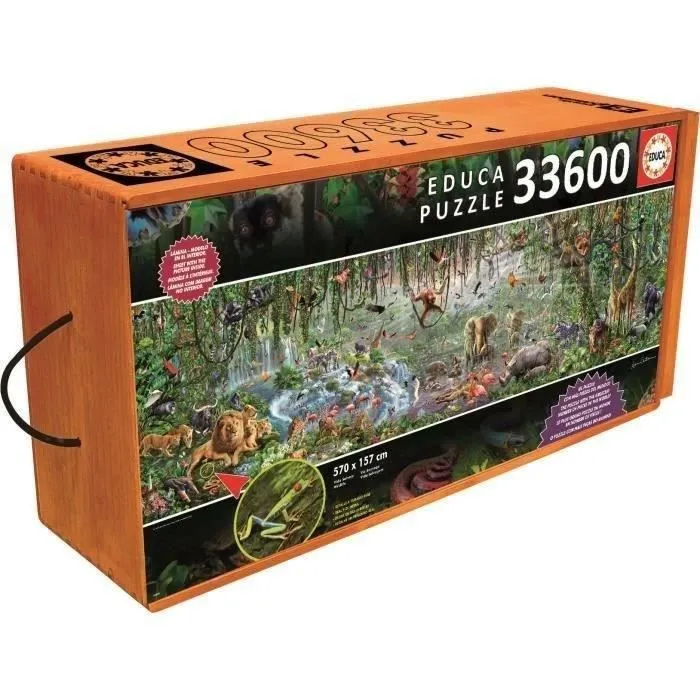Puzzle La Vie Sauvage 33600 Pièces - EDUCA - Animaux - Mixte - A partir de 12 ans-0