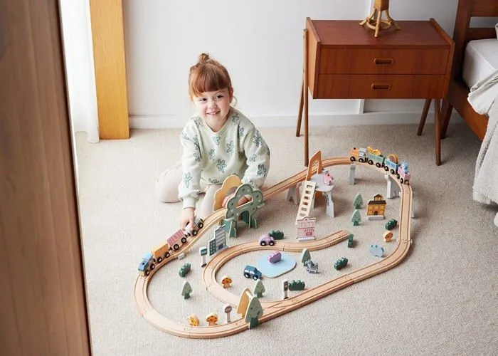 Jeu d'assemblage - jeu de construction - jeu de manipulation Polarb - 44067 - Train Set 90 pcs-3
