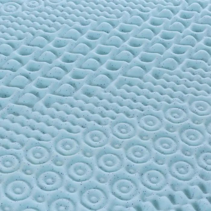 Surmatelas Mousse Gel Refresh 140x190 cm Mémoire de forme avec gel thermorégulateur 7 Zones de confort-2
