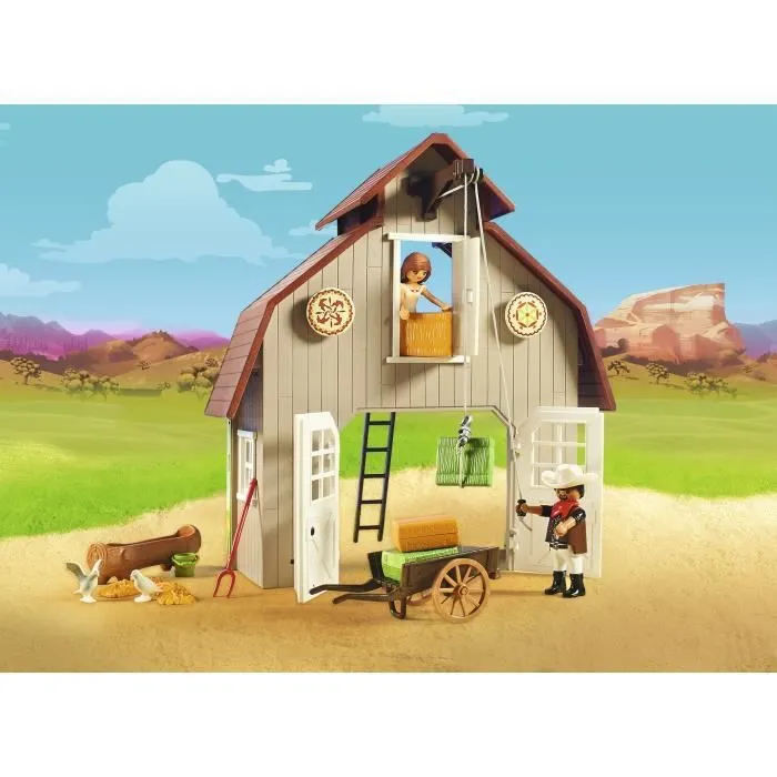 PLAYMOBIL - Grange avec Lucky, Apo et Abigaëlle - 153 pièces - Mixte - A partir de 4 ans-2