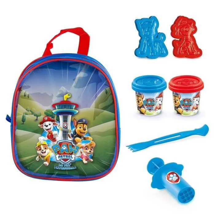 Sac à dos Pat Patrouille garni de pâte à modeler et accessoires - Loisirs Créatifs - Canal Toys-1