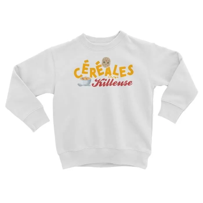 Sweatshirt Enfant Céréales Killeuse Petit Déjeuner Matin Humour-0