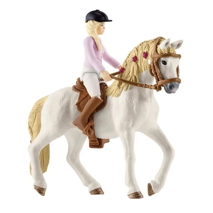 Caravane rencontres secrètes, coffret schleich avec 1 cheval schleich inclus, coffret figurines pour enfants de 5 ans - schleich-4