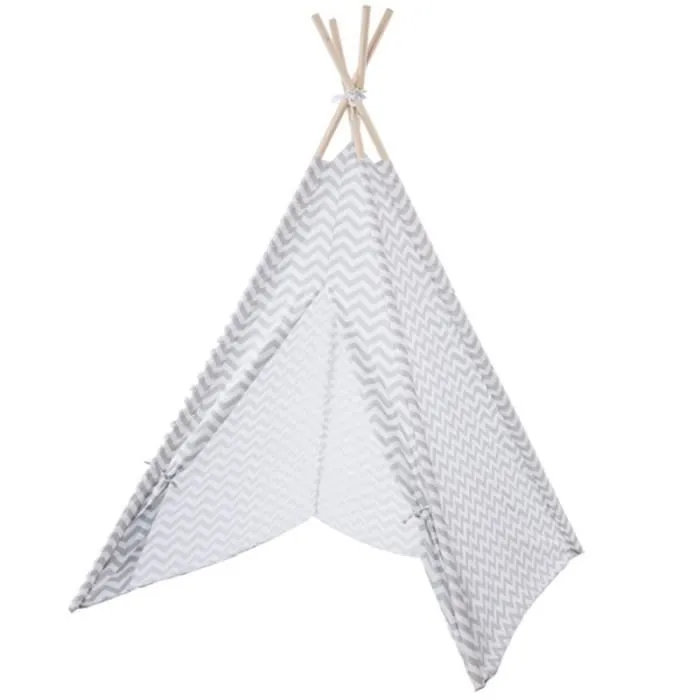 Tipi Déco pour Enfant - Hauteur : 160 cm - Coloris : Gris-1