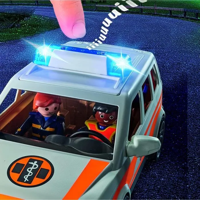 Véhicule - PLAYMOBIL - 71037 - Voiture de médecin urgentiste - 44 pièces - À partir de 4 ans-2