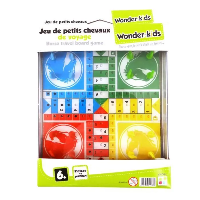 Jeu de petits chevaux - COFALU - KIM'PLAY - Plateau de voyage - Mixte-0