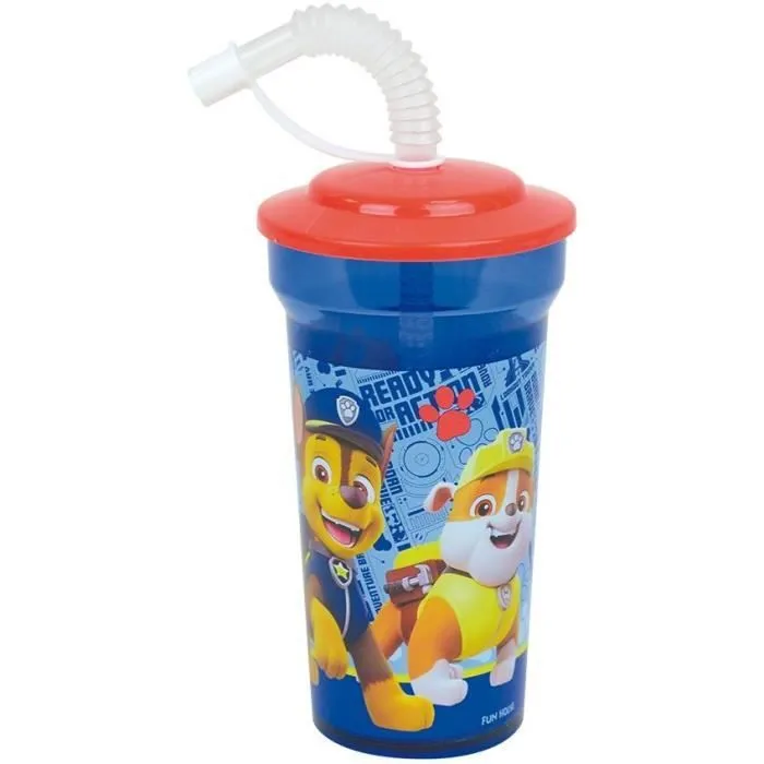 Lot vaisselle - FUN HOUSE - PAT'PATROUILLE - Verre, 2 Assiettes creuses Ø16 cm, couverts, gourde, gobelet et mug-7