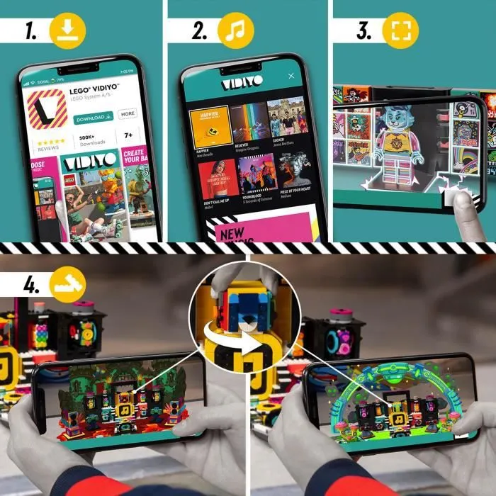 LEGO® 43115 VIDIYO The Boombox BeatBox Music Video Maker, jouet Musical et Application de Réalité Augmentée pour Enfants-2
