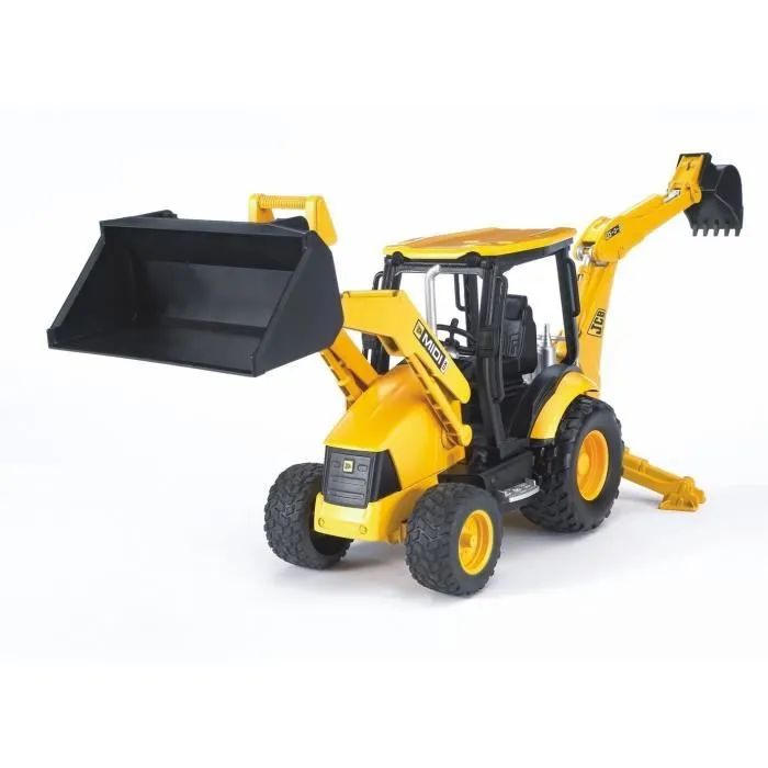 Tractopelle JCB Midi CX - BRUDER - Fonctionnel et Détachable - Jaune - Garçon - 3 ans et plus-2