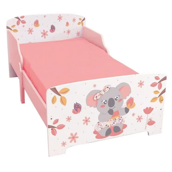 Pack complet Premium Lit enfant Koala - Koala - Lit - Rose - 70 x 140 cm - Marque-1