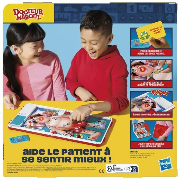 Docteur Maboul, jeu de plateau électronique avec mallette de transport tout-en-un, 2 façons de jouer, 1 joueur et plus, 10 minutes,-6