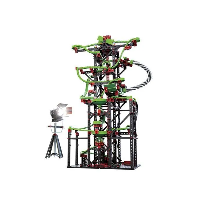 Fisher-Price PROFI Dynamic XXL - ball track, Jeu de construction, Noir, Vert, Rouge, 9 année(s), 1310 pièce(s), Garçon-Fille-0