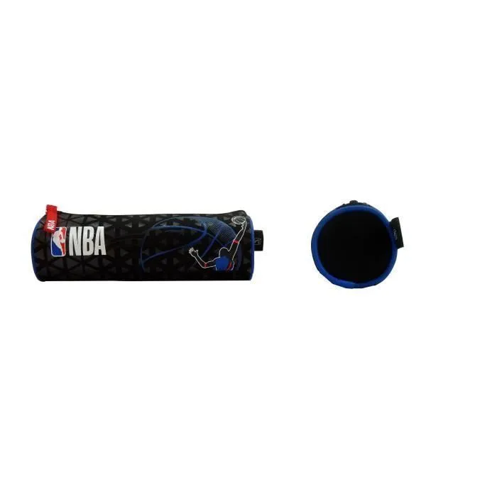 Trousse scolaire - NBA - 183NBA207POL - Polyester 600D - Zippée - Noir-1