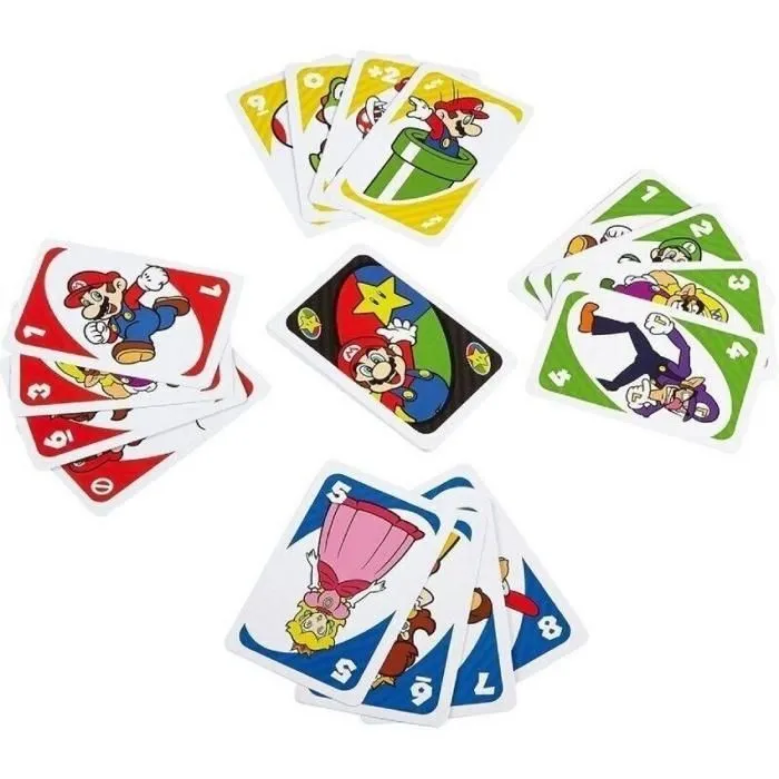 Mattel Games - Uno Super Mario Bros - Jeu de Cartes - Dès 7 ans DRD00-5