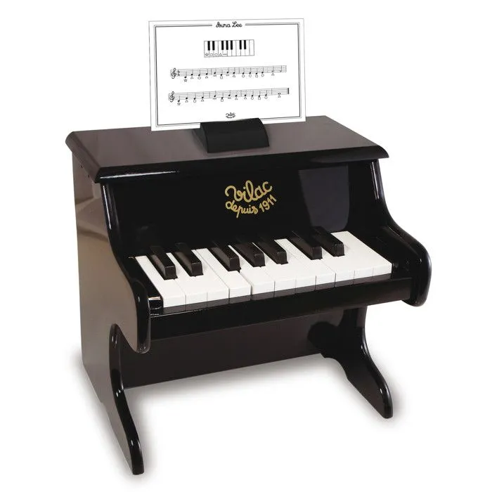 Piano en bois avec partitions-1