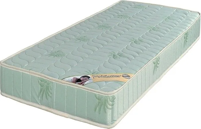 Lot de 2 Matelas 80x190 Sommiers Dmonts pieds Mousse Poli Lattex Indformable - 19 cm - Ferme - Tissu-0