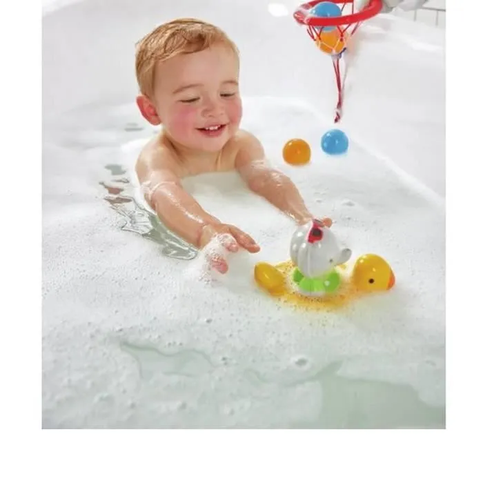 Jouet de bain - HAPE - Eléphant Nageur et sa bouée - Pour bébé - En plastique - 2 pièces-2