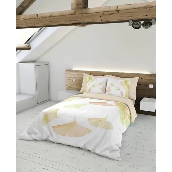 Housse nordique - Devota & Lomba - Rai - Jaune - 220x220 cm - Lavable-0