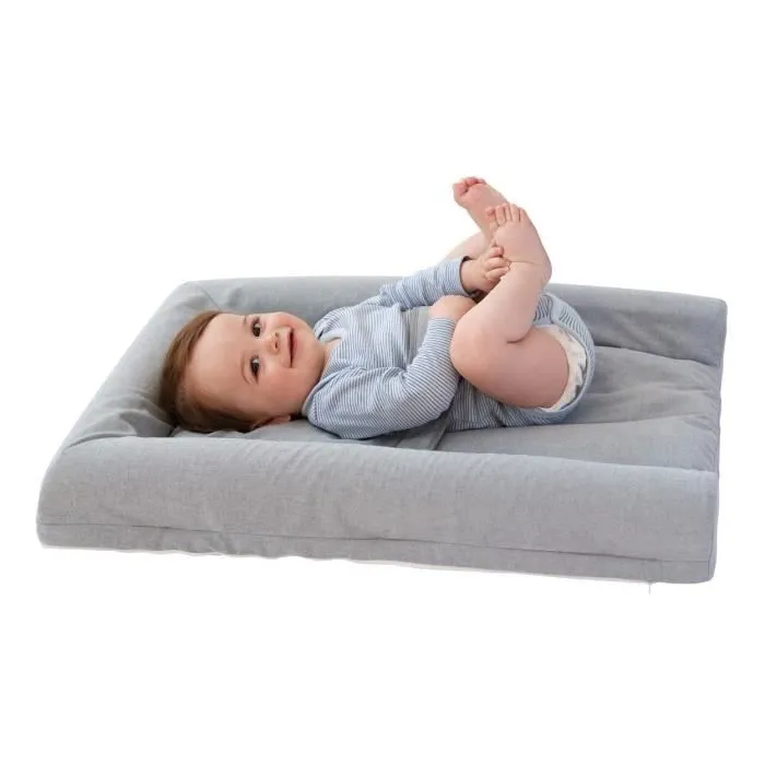 CANDIDE - Matelas À Langer Mat' Confort, Ceinture De Maintien, Facile à Nétoyer, Fabriqué En France, 70x50cm (Gris Chiné)-1