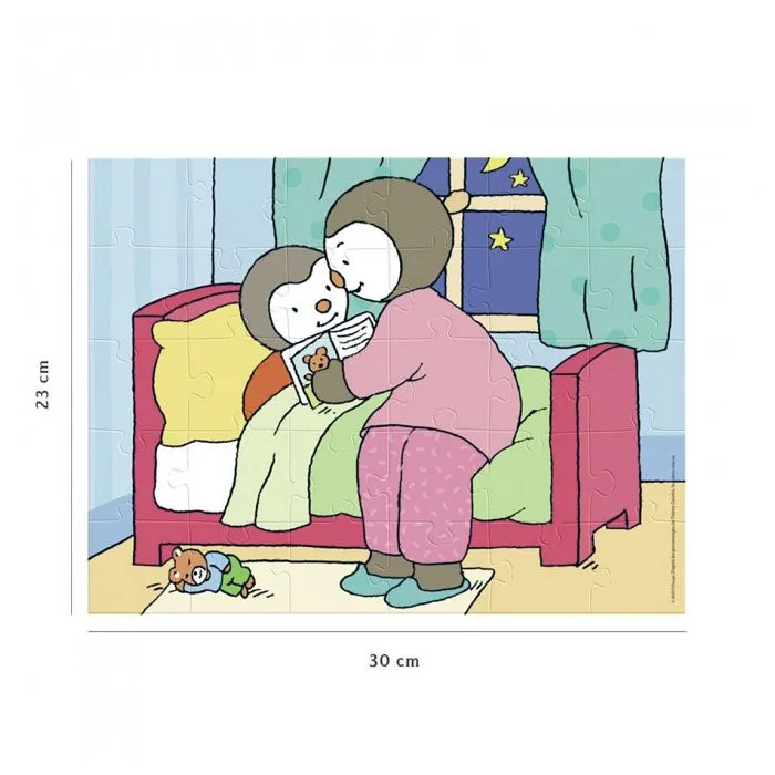 Puzzle 30 pièces - T'choupi fait dodo - NATHAN - Dessins animés et BD - Mixte - Enfant - 4 ans-2
