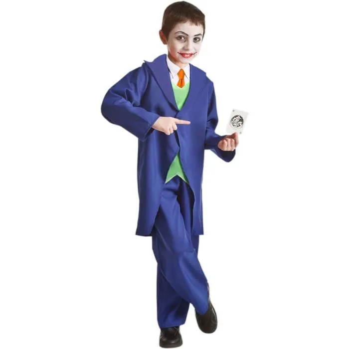 Déguisement Clown FouFou enfant - EL REY DEL CARNAVAL - Licence Batman - Bleu - Multicolore - 3 ans-0