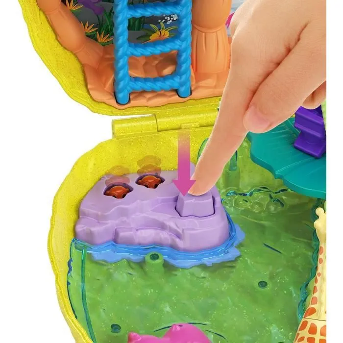 Polly Pocket - Sac à Surprises Safari Ananas - Figurines miniatures - Jaune - 4 ans et +-2
