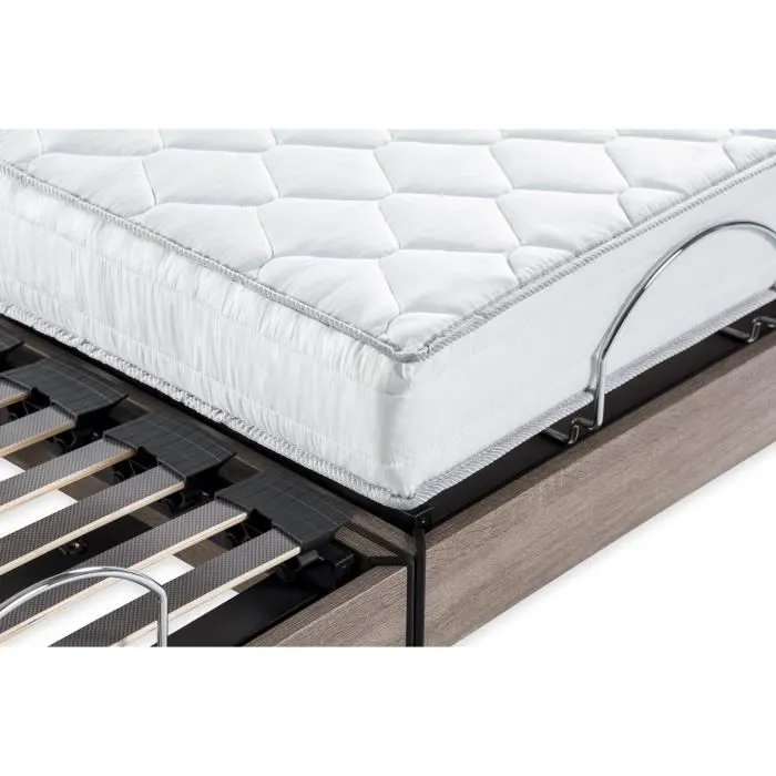 Ensemble matelas+sommier relaxation électrique COMFORT - 2x80x200 cm - Matelas mousse - DEKO DREAM Samba-3