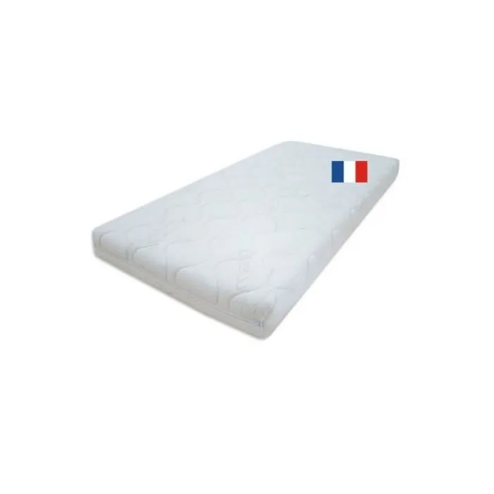 Matelas 60x130 cm climatisé | Épaisseur 10 cm | Fabriqué en France | Marque Easy Dort | Hiver & Été-0