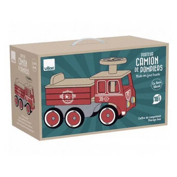 Vilac - Porteur camion de pompier-0