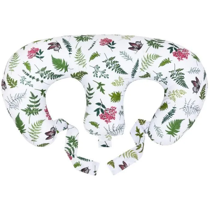 Bellochi Coussin D'allaitement Jumeaux avec Housse Coussin Allaitement - 100% Coton - Nature-2