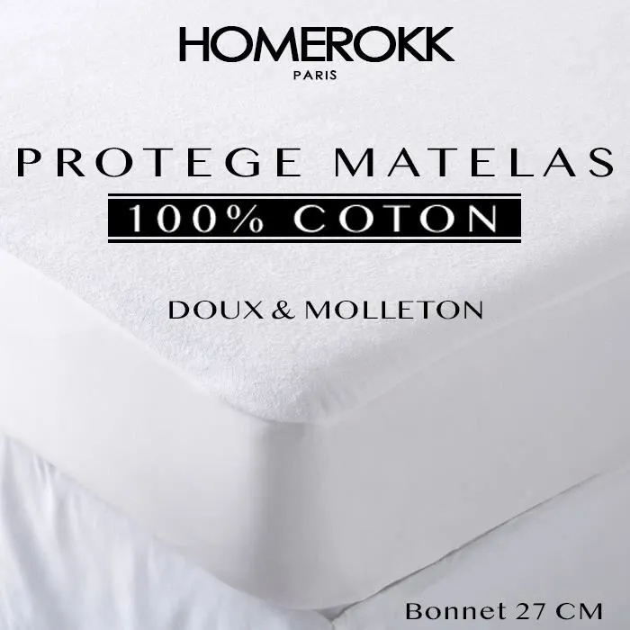 Alèse 180x200cm Protège matelas 100% Coton - HOMEROKK-0