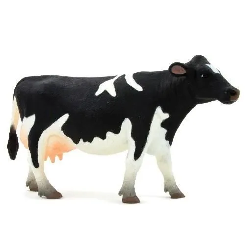 Figurine - ANIMAL PLANET - VACHE LAITIÈRE PRIM HOLSTEIN NOIRE GRAND MODÈLE - Pour Enfant - 3 ans et plus-0