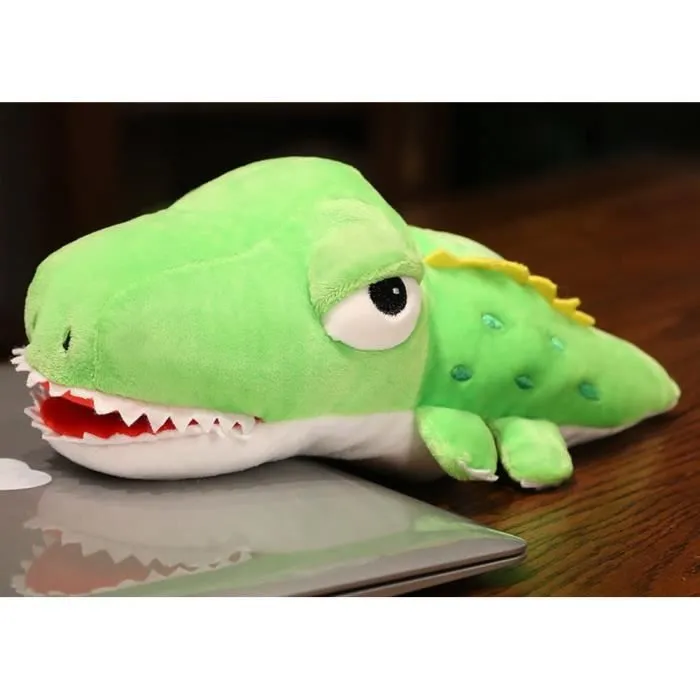 Peluche - Confort2Bebe - Crocodile Vert - 30 cm - Douceur - Compagnon de jeu-1