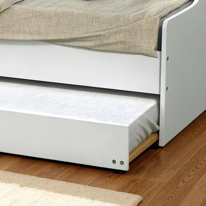 Lit gigogne SWEET 90x200 + 2 sommiers + 1 tiroir-lit/ Blanc-2