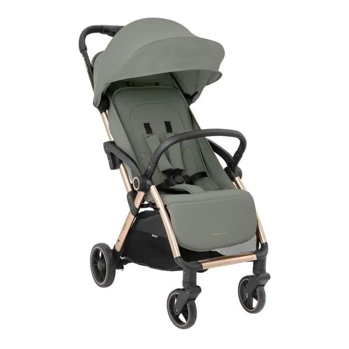 Kikkaboo Poussette, Buggy Eden jusqu'à 22 kg Suspension Protection pluie pliable [Vert]-2