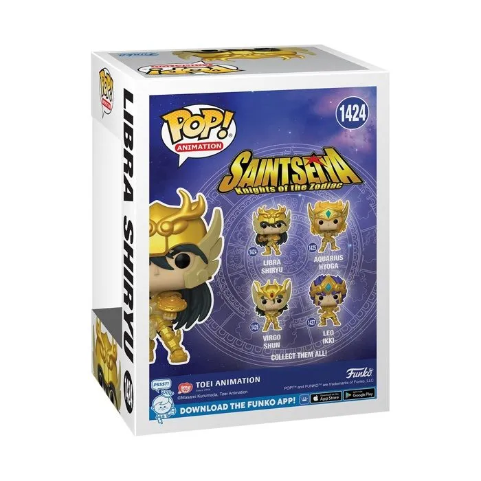 Figurine Pop! Saint Seiya Gold Libra Shiryu 9 cm - FUNKO - Mixte - Adulte - Intérieur-3