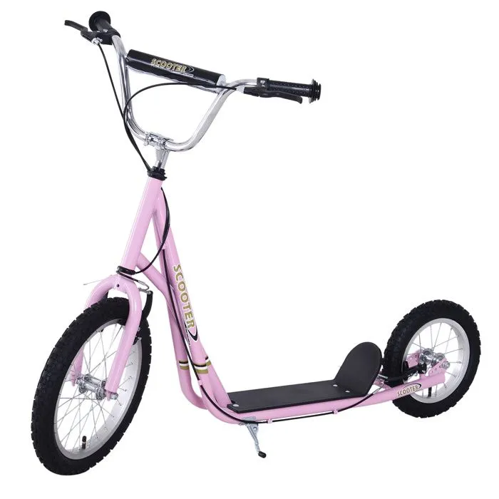 HOMCOM - Trottinette - Acier - 135x58x100cm - Rose-0