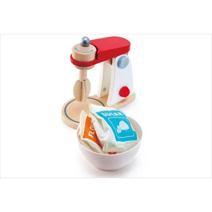 Robot de cuisine en bois - Hape - Blender fonctionnel - Jouet d'imitation-2