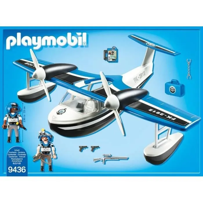PLAYMOBIL 9436 - Hydravion de police - City Action - Mixte - A partir de 4 ans-4