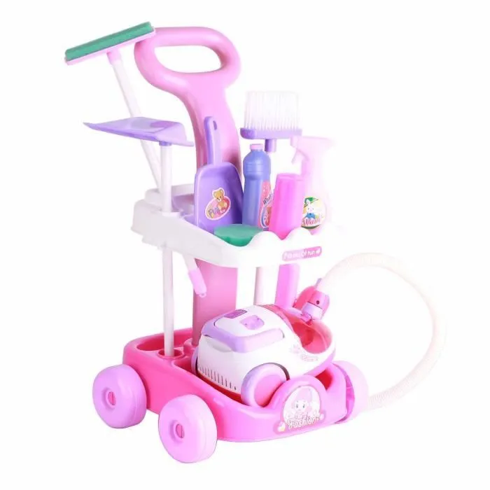 Vvikizy Jeu de Nettoyage Maison Enfant Chariot Simulation Jouets-0