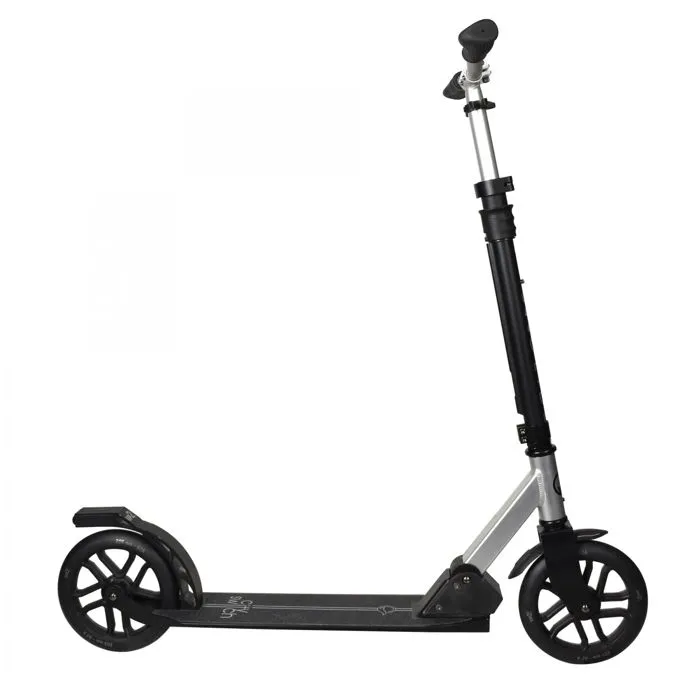 UP2GLIDE - Trottinette 2 roues citadine SWITCH 2 - Noir-Gris-1