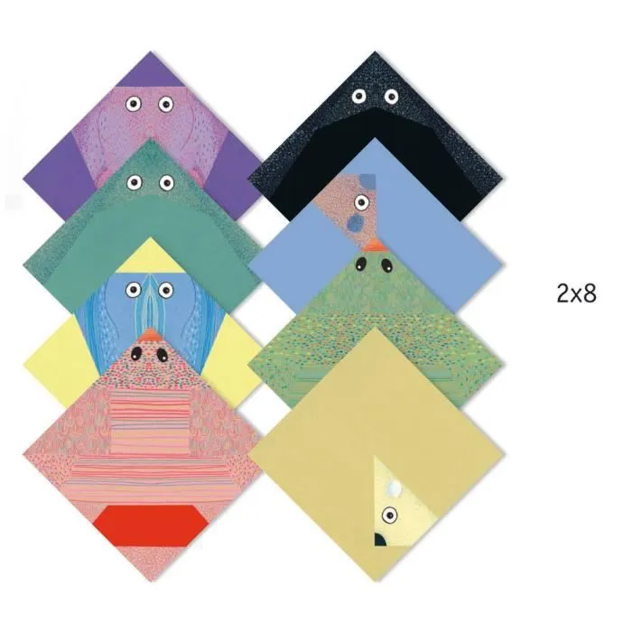 Origami - DJECO - Les animaux polaires - Kit d'origami facile pour enfants de 5 ans et plus-0