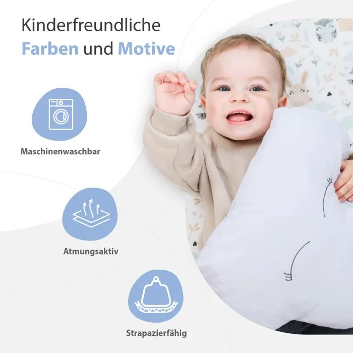 Matelas lit de voyage pliable 60x120cm - TOTSY BABY - Hiboux - Epaisseur 5cm-1