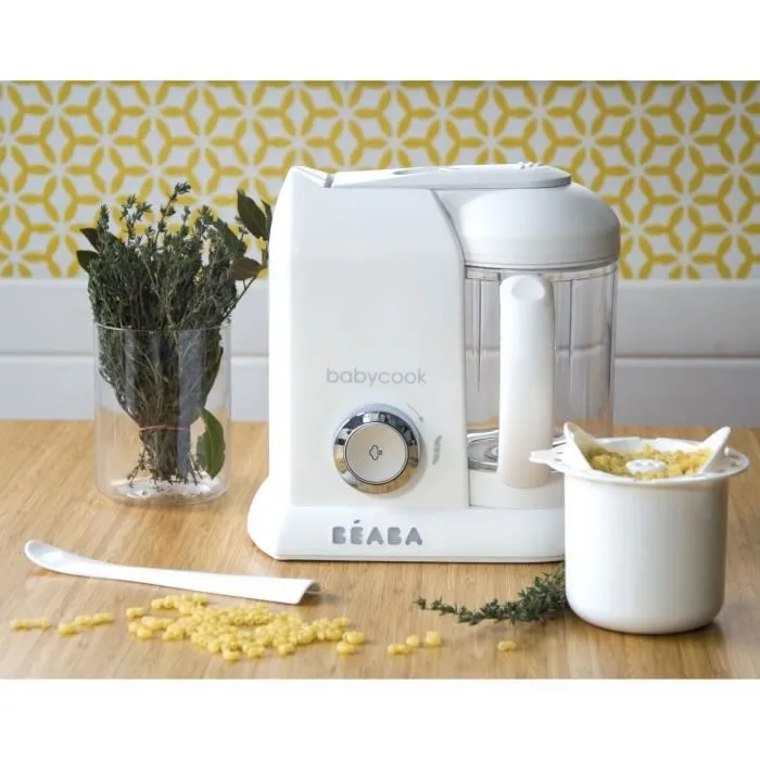 BÉABA - Babycook Solo - Robot Bébé 4 en 1 Mixeur-Cuiseur - Cuisson Vapeur - Blanc-3
