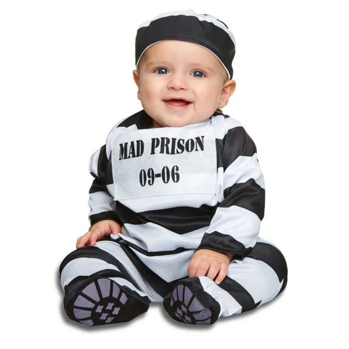 DÉGUISEMENT PRISONNIER BÉBÉ - POLICE PRISONNIER-0